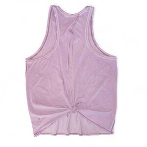 Lululemon athletica All Tied Up Lavender Purple Tank Top Open Tie Back Shirt